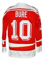 Any Name Number CCCP Russia Retro Hockey Jersey Red Bure Any Size image 2