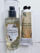 SNOWFLAKES &amp; CASHMERE Bath Body Works Travel Size Set Fragrance Mist Han... - $19.79