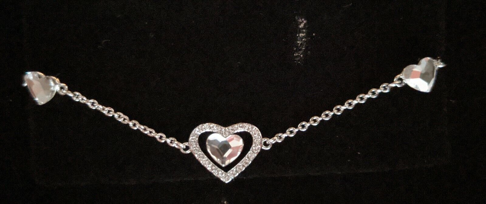 DSE Daniel Swarovski Bracelet Sphere of Hearts  Swarovski Embellished Crystals - $14.99