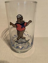 Vintage 1989 Sea World SEAMORE SEA LION Image Glass Drinkware - $10.99