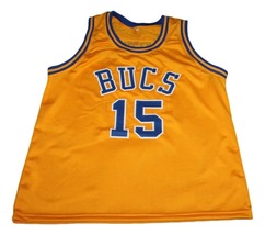 Vince Carter #15 Mainland Bucs New Men Basketball Jersey Yellow Any Size image 1