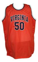 Ralph Sampson #50 Custom College Basketball Jersey New Sewn Orange Any Size image 4