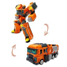 Metal Cardbot Mega Trucker Korean Truck Car Transforming Action Figure Robot image 2