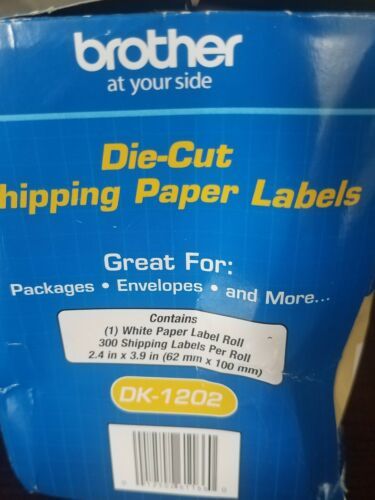 Brother Die-Cut Shipping Labels 2.4 x 3.9 White 300/Roll