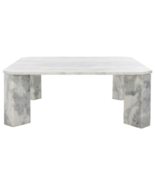 Segment STYLE Square Marble Coffee Table Modern Coastal Organic 40&quot; - $810.81