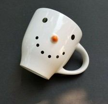 Royal Norfolk Snowman Coffee Cup Mug Orange Pointy Nose - $18.99
