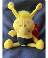 Russ Rare Yellow Black Bumble Bee I Love My Honey Plush Toy Gift Topper ... - $17.75