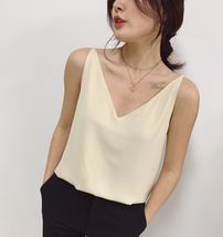 Sleeveless Pale Blue Chiffon Top V-Neck Chiffon Tank Top Bridesmaid Chiffon Top image 11
