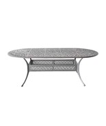 Patio dining table 42" x 72" x 29" Elisabeth cast aluminum furniture outdoor - $986.06