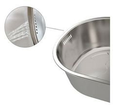 Incroma Stainless Steel Dishpan Basin Dish Washing Bowl Bucket Basket Tub image 3