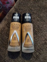 2 New Almay All Day Wear Skin Perfecting Matte Liquid Foundation 220 War... - $21.11