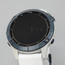 Garmin Fenix 6 Pro Solar GPS Watch Mineral Blue Titanium Whitestone Band  image 4