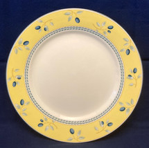 Royal Doulton Blueberry bread or salad plate yellow blue discontinued pattern - $4.00