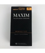 MAXIM Perfect Fit Taylor Made Secure Fit Lubricated Latex Condoms 12 Cou... - $12.99