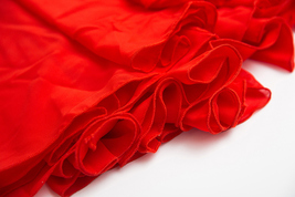 Red Full Long Chiffon Skirt Summer Beach Bridesmaid Chiffon Skirt Plus Size image 8