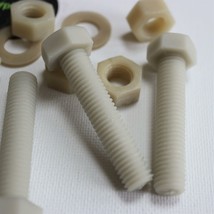 10x hex head screws, nylon, super m10 x 50mm - $27.47