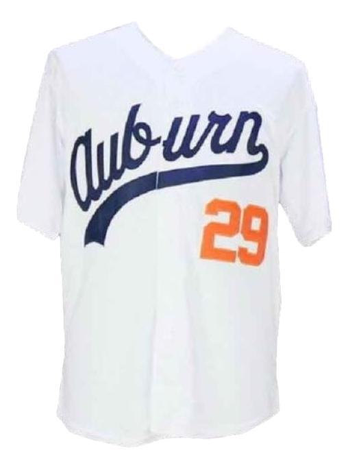 Bo jackson  29 college baseball jersey white   1