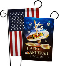 Happy Hanukkah Dreidel - Impressions Decorative USA - Applique Garden Fl... - $30.97