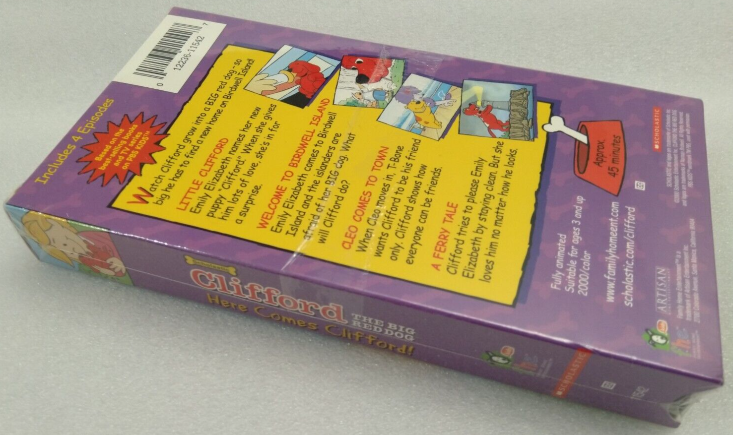 VHS Clifford the Big Red Dog - Here Comes Clifford (VHS, 2001) - NEW ...