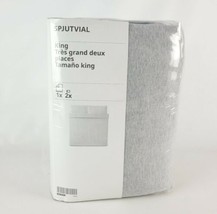 Ikea SPJUTVIAL Duvet Cover w/ 2 Pillowcases Light Gray Mélange King 604.797.72 - $96.01