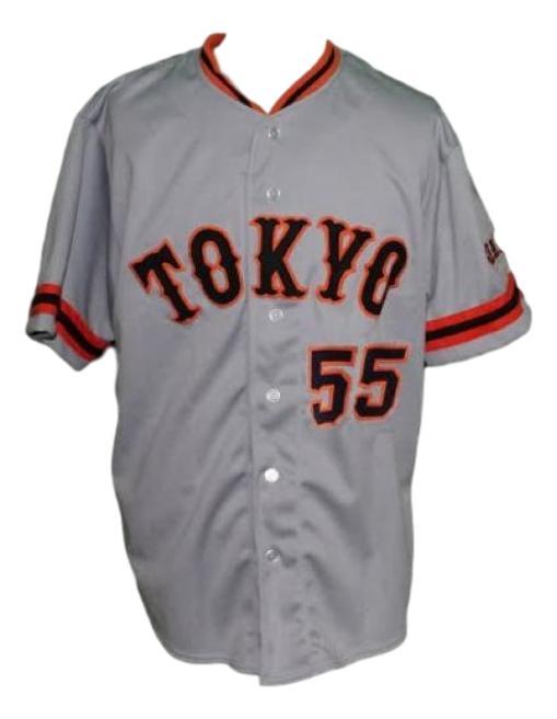 Hideki matsui  55 yomiuri giants tokyo baseball jersey grey   1