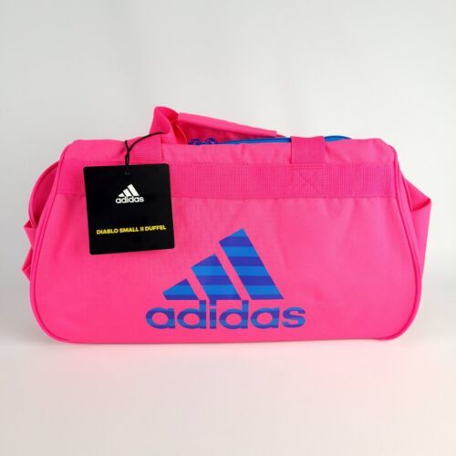 Adidas Diablo Small Sport Duffle Duffel Carry Overnight Travel Bag (Black)  