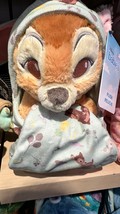 Disney Parks Baby Bambi in a Hoody Pouch Blanket Plush Doll NEW