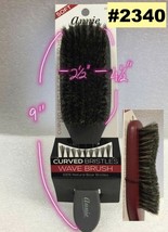 Annie Curved Bristles Wave Brush 100% Natural Boar Bristles #2340 - $2.56