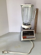 Blender Osterizer Pulse-Matic Imperial Chrome Cream Model 658-A Vintage  70's