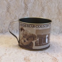 Boyds Bearcountry Tin Cup Souvenir from Boyds Teddy Bear Store FREE SHIPPING - $18.69