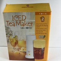 Mr. Coffee 2 Qt. Quart Iced Tea Maker Yellow Lid Model TM1S Makes 8 Cups