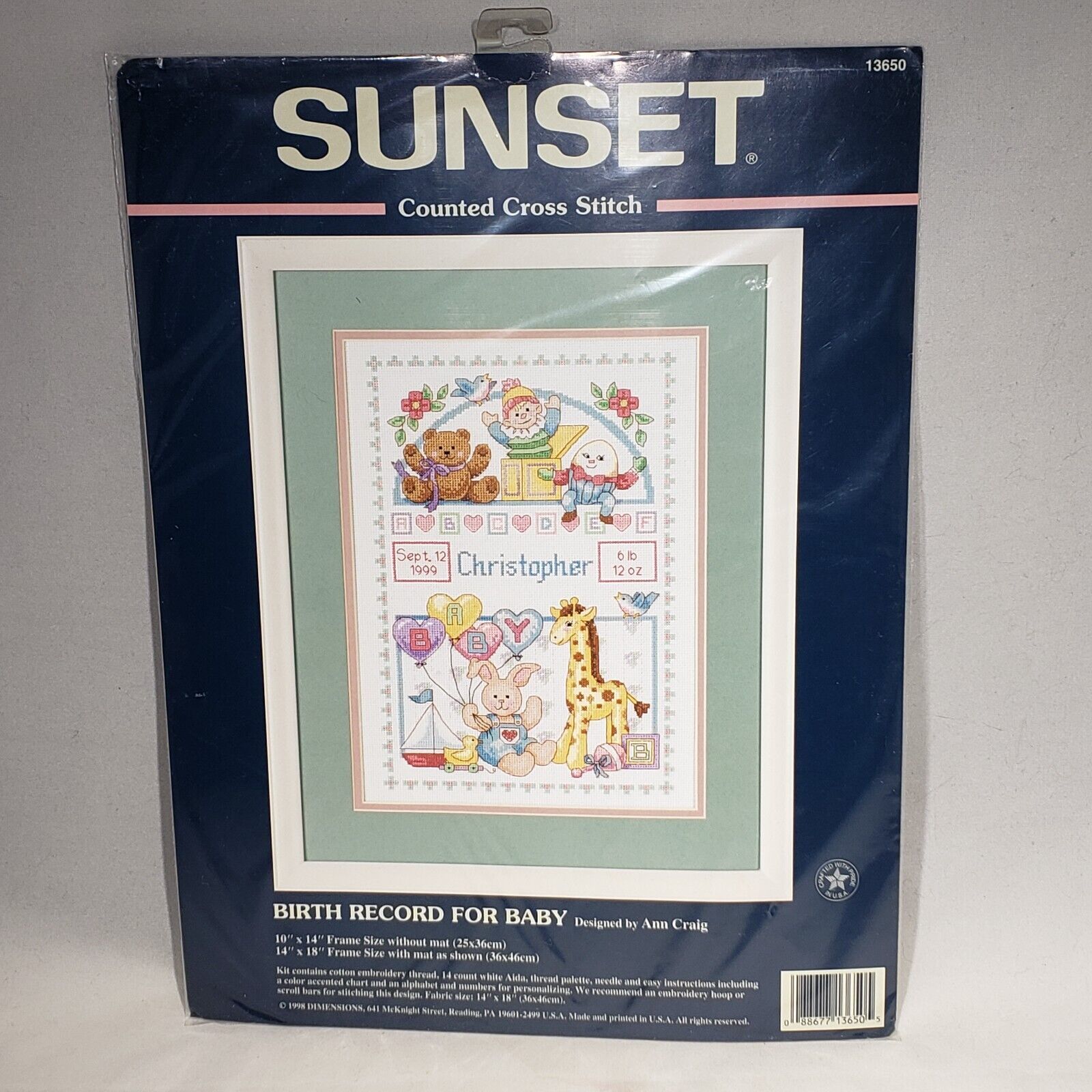 Stanley Music Lover Cross Stitch Kit, code J-7360 Panna