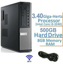 Dell Optiplex 7010 Desktop Pc 3.40GHz 8GB Ram 500GB Hard Drive Windows 10 Pro - $117.95