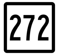 Connecticut State Route 272 Sticker Decal R5232 Highway Route Sign - $1.45+