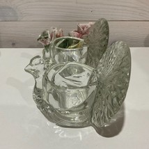 Vintage Glass Turkey Candle Holders by Avon set of 2 - $44.88