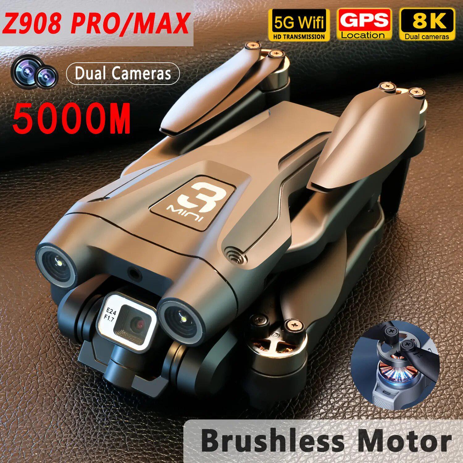 Drone Z908 Pro Max Obstacle Avoidance Brushless Motor 4K ESC - Camera ...