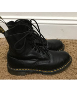 Doc Martens Women&#39;s Air Wair Black Pascal 8 Eye Lace Up Boots 1460 US 9 ... - $146.99