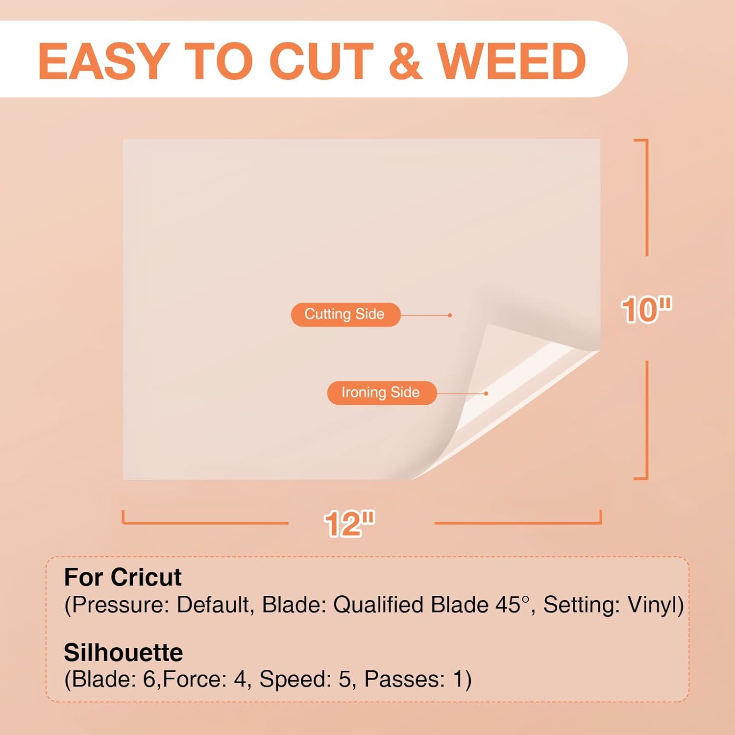 Cricut Joy Smart Permanent Vinyl - Mint, Coral, Tangerine, Lime Green