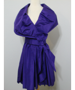 Jane Powell Wardrobe Beverly Sealy Avante Garde Taffeta Silk Purple Dress - $224.99