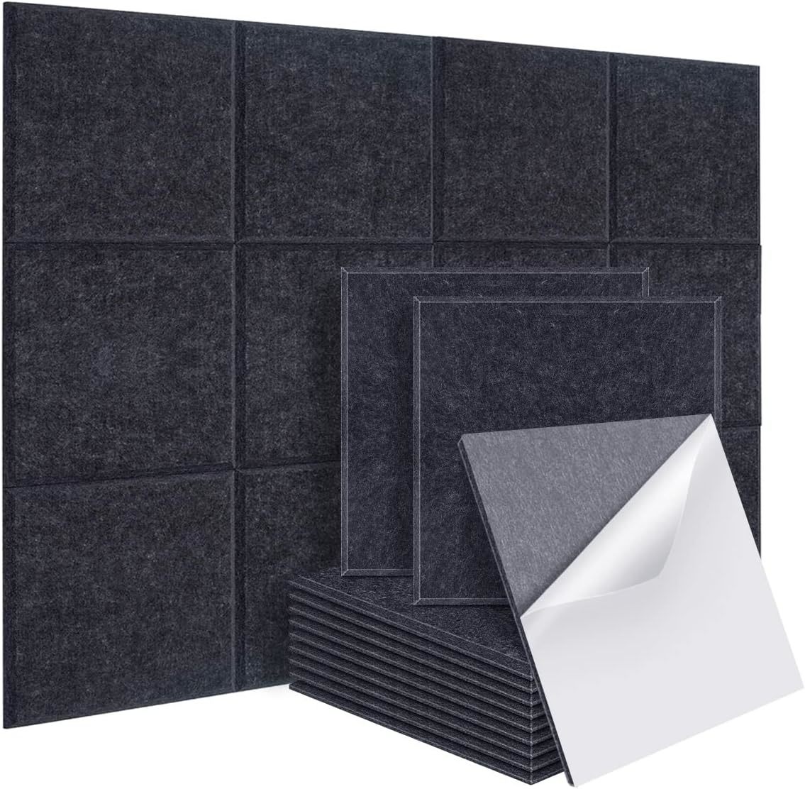 JARDEON Sound Proof padding Large 16'' X 16'' X 0.4'' Acoustic Panels