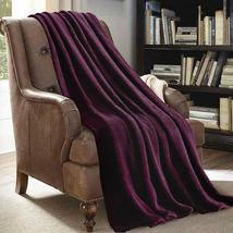 Purple Soft Micro Plush Flannel Fleece Throw Blanket 50"x 60" Best Gift - $25.98