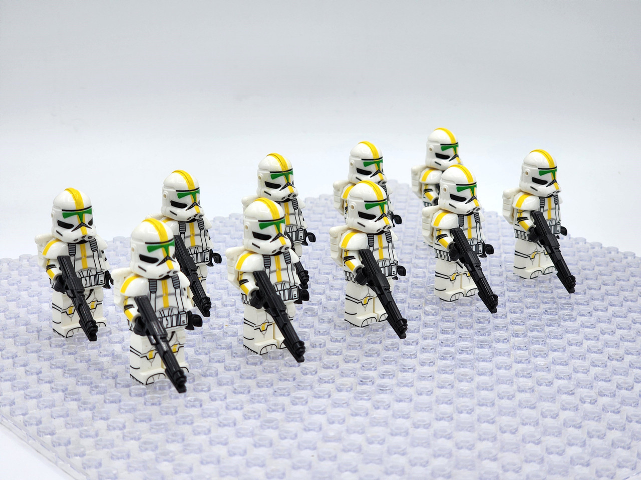 10pcs Star Wars 327th Star Corps Jet Trooper Jetpack Clone Troopers Minifigures Building Toy 5366