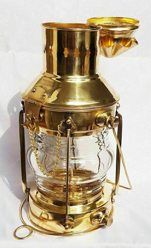 Vintage Brass Oil Lamp Maritime Ship and 17 similar items