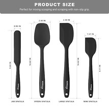 Unicook Flexible Silicone Spatula Turner 2 Pack Small and Large - Unicook