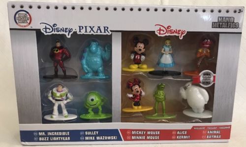 Disney Pixar Nano Metalfigs Die Cast Metal 10 Pack