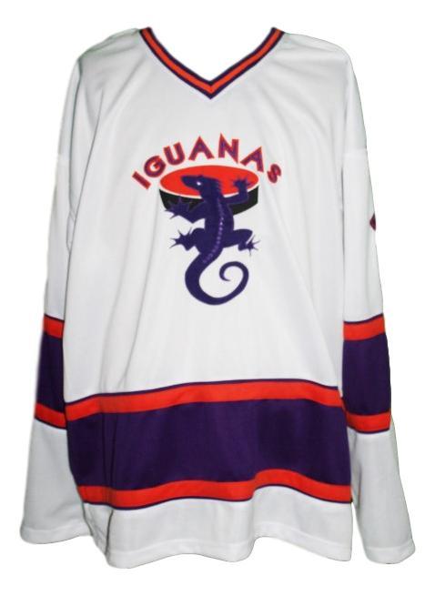 San antonio iguanas retro hockey jersey white   1