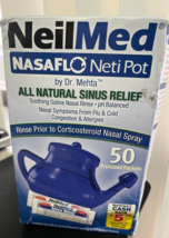 Respimer Nose Flush Rinse Nasal Set Cold Rhinitis Asthma 5 Mineral Salts  New kit