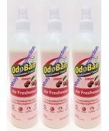 3 Bottles ofOdoBan Air Freshener Cherry Scent Spray Odor Eliminates - $24.74