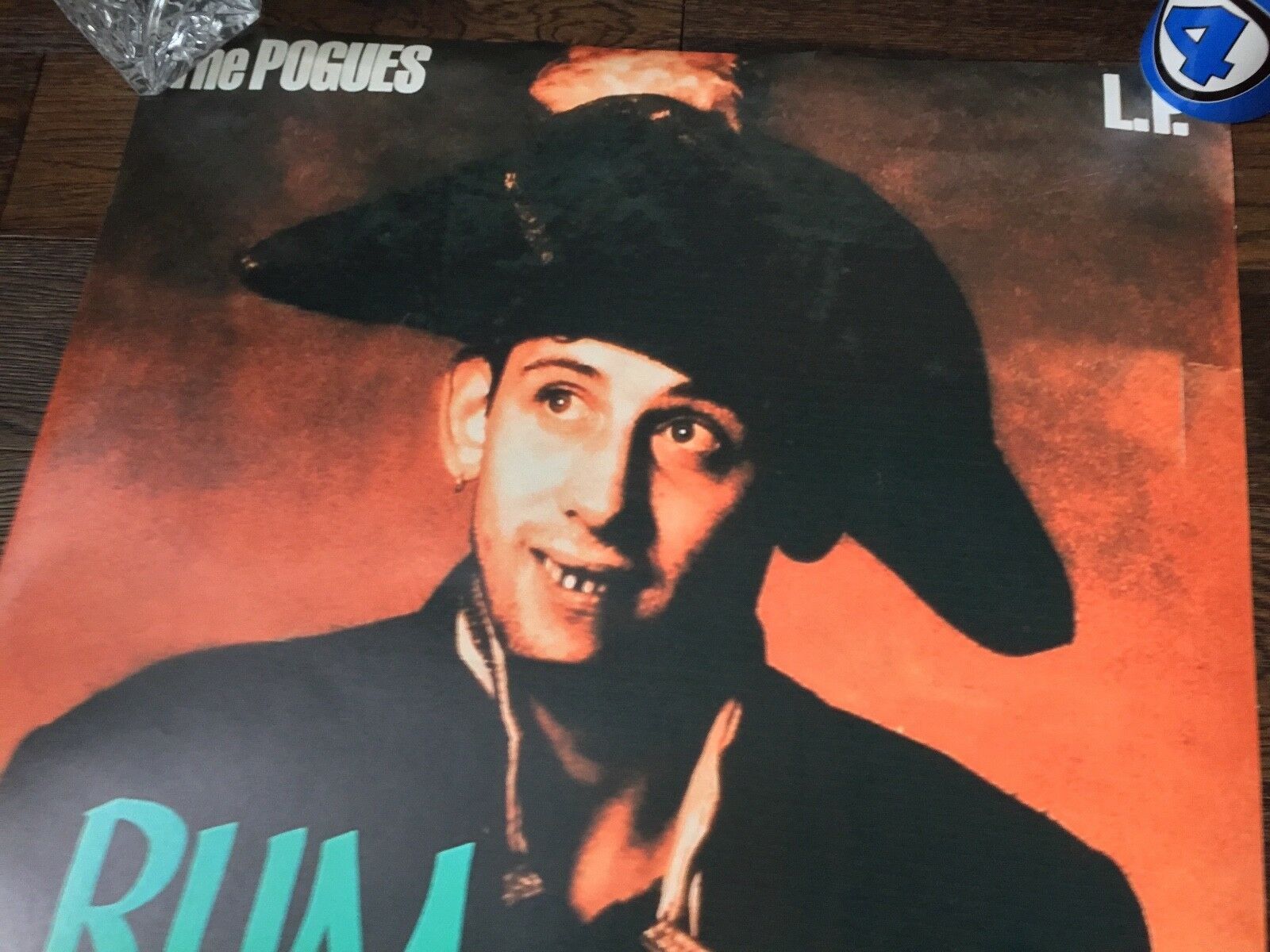 Pogues poster 895x600mm rum sodomy lash shane macgowan punk retro brown eyes