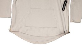 NWT Makobi “Cream” Quilted Hoodie / Sweatshirt - Gold Zipper Details Men... - $76.00